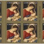 Christmas Madonna and Child Stamps