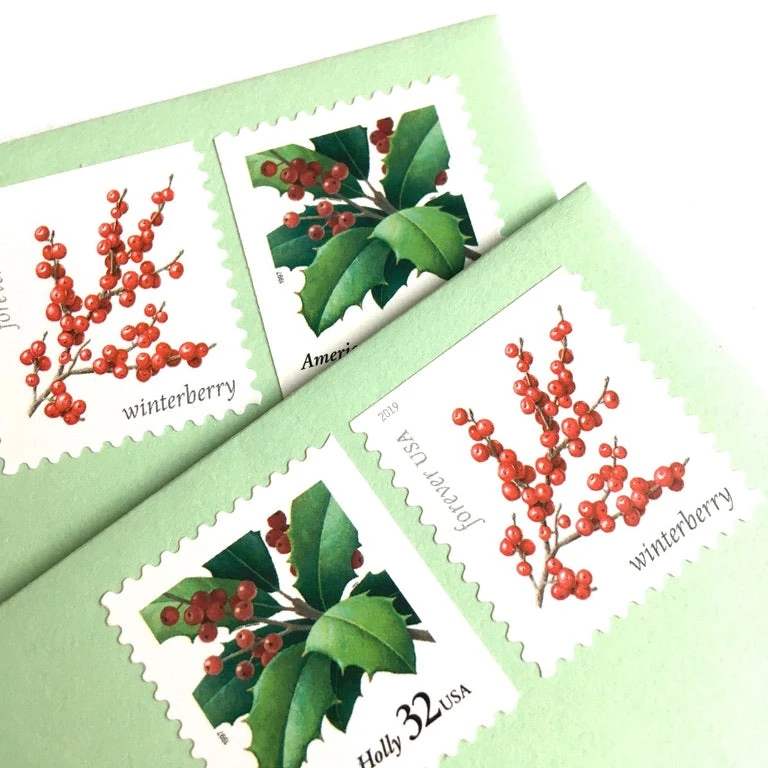 robert indiana love stamp used on wedding invitation envelope